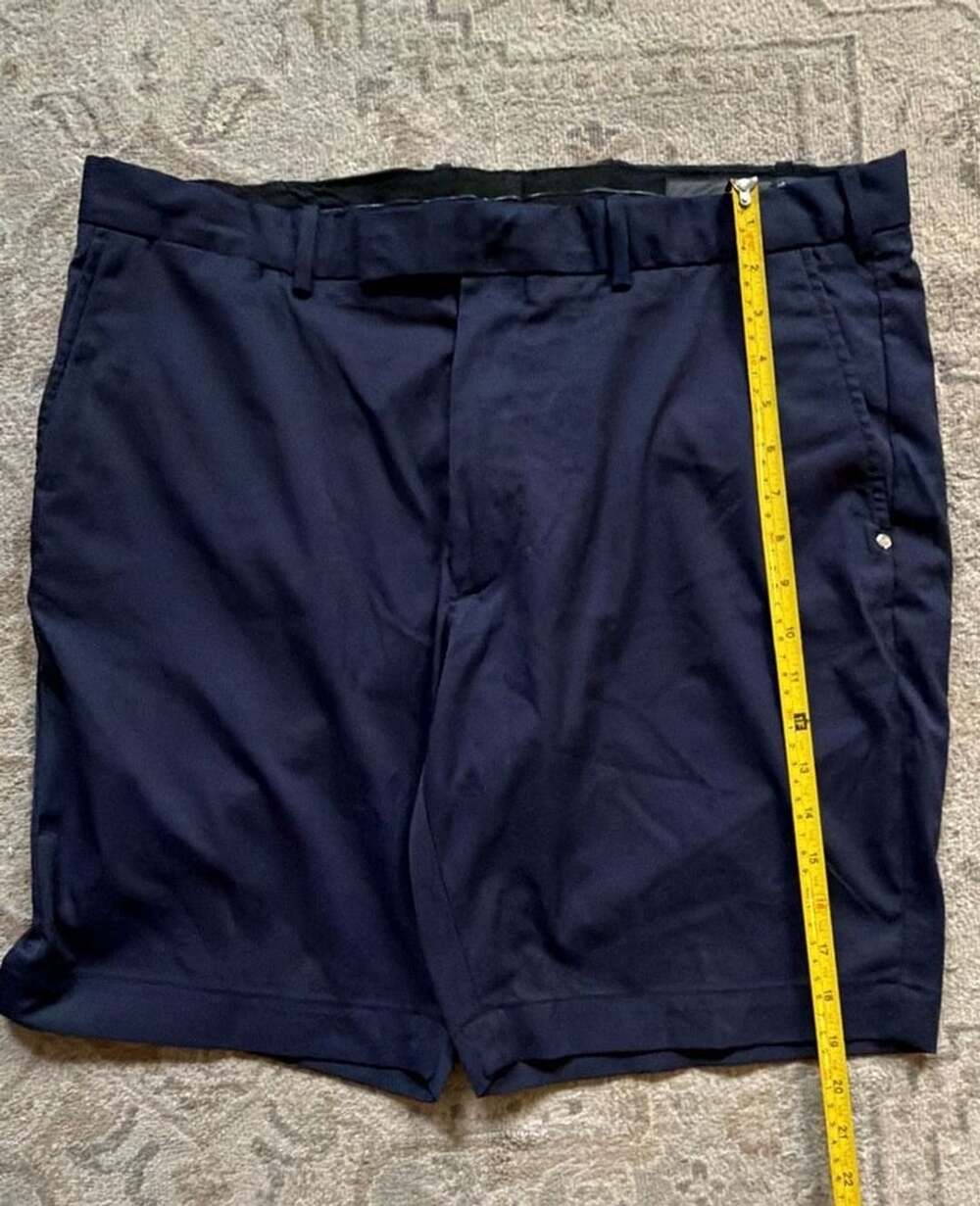 RLX Ralph Lauren Golf Shorts Size 36 Navy Blue Tailored Fit